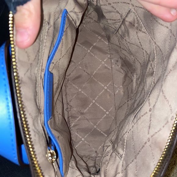 Im selling a Brown and Blue Michael Kors backpack bag! - Picture 4 of 7